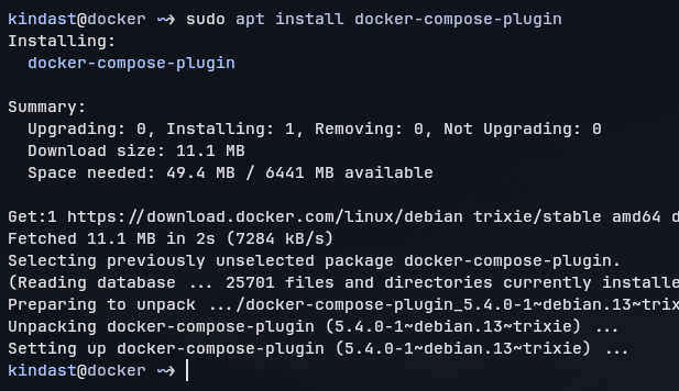 Установка Docker Compose